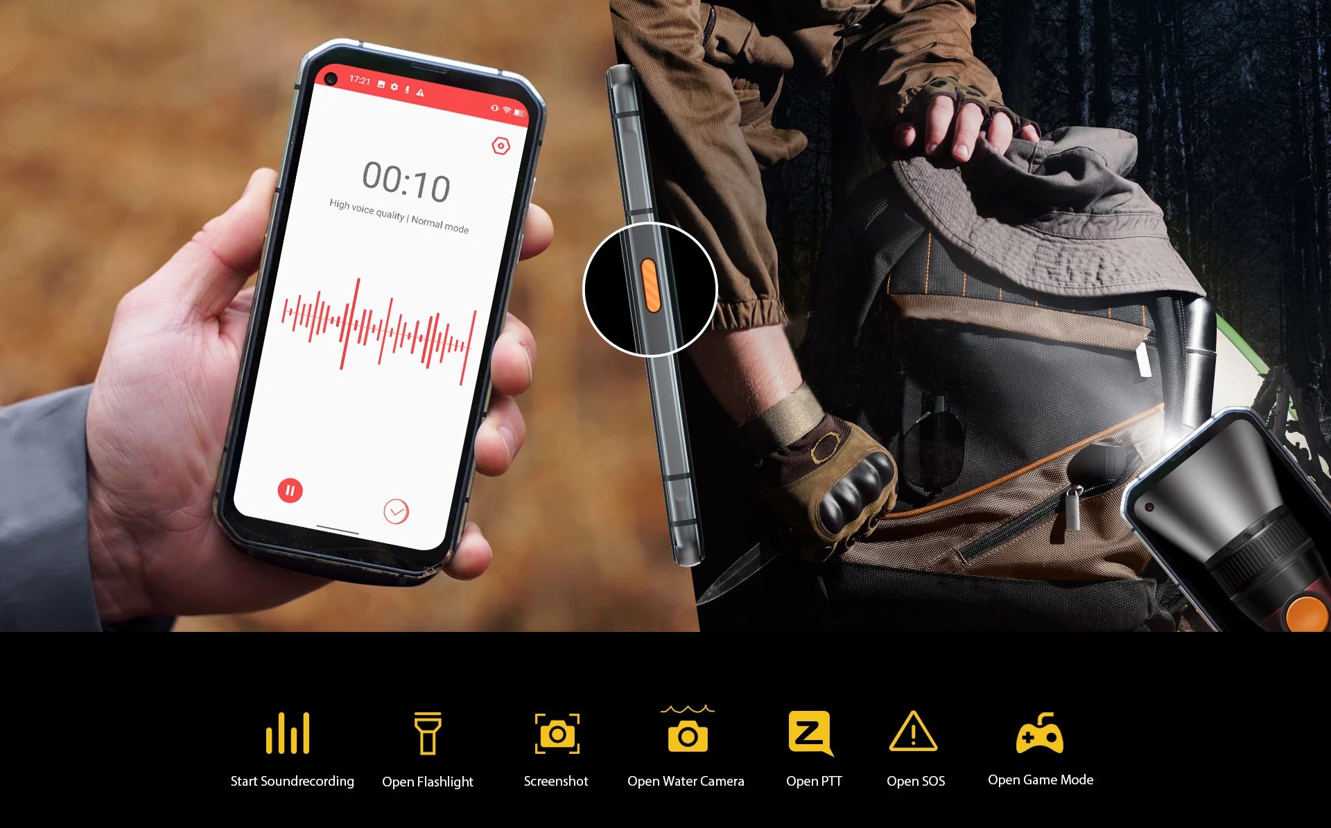Blackview BL6000 5G - программируемая клавиша