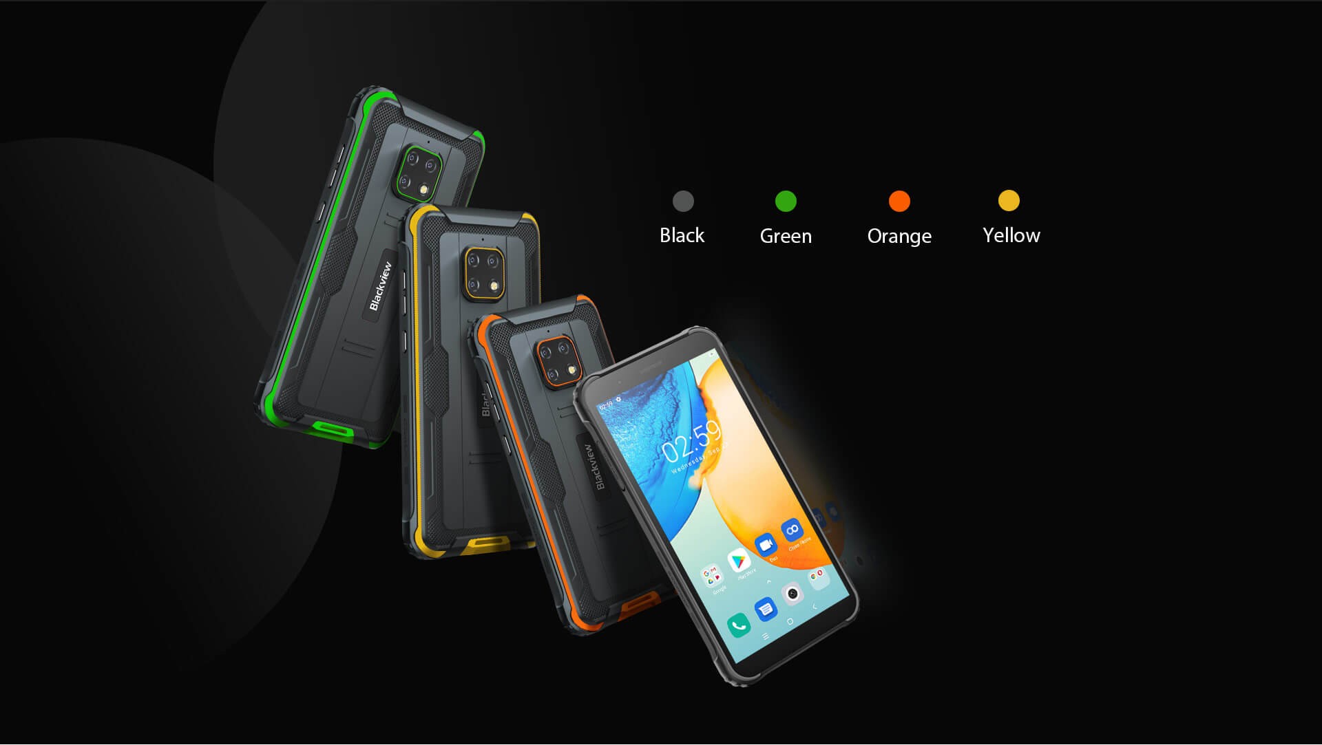 Blackview BV4900 Pro - цвета корпуса