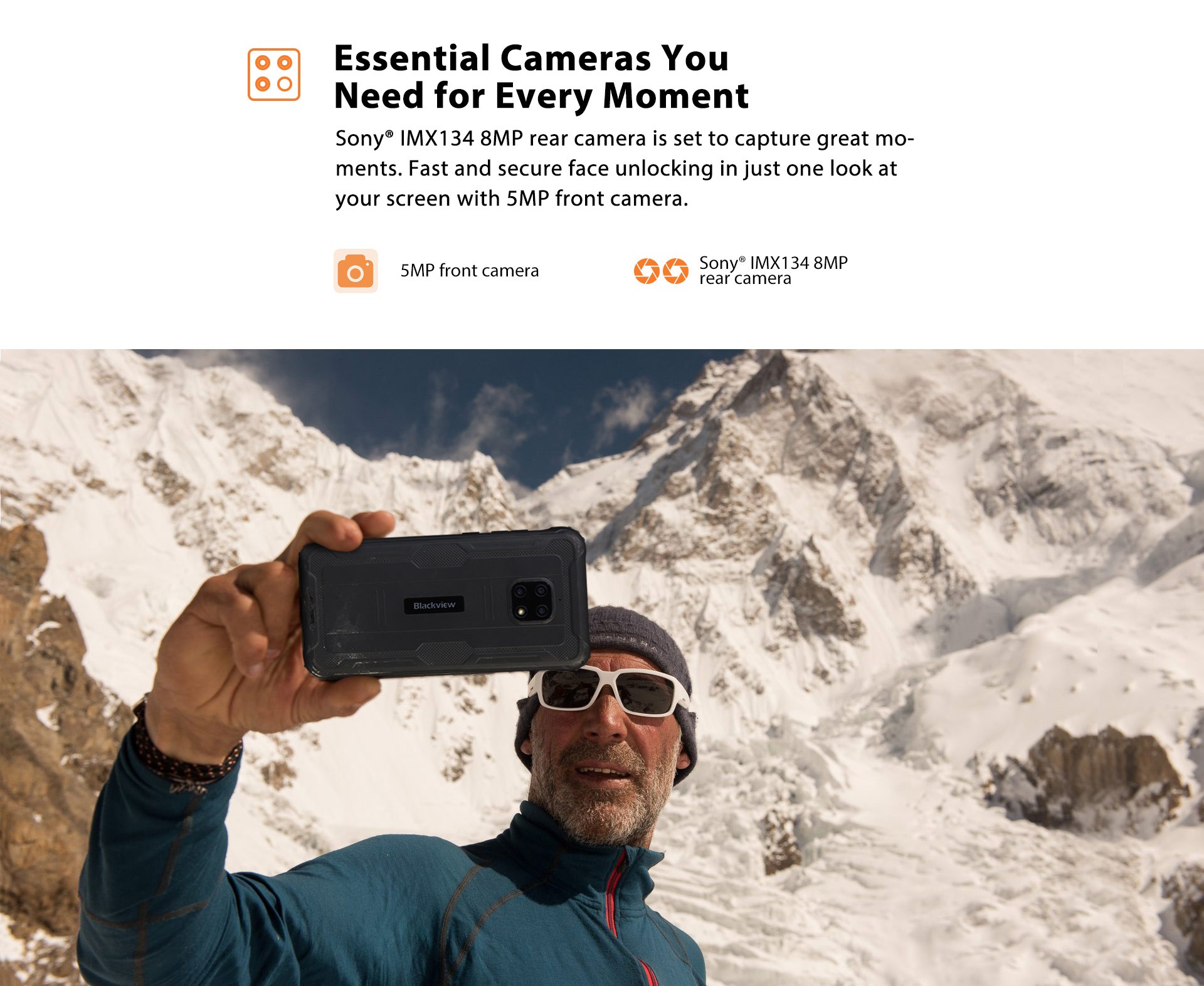 Характеристики камер смартфона Blackview BV4900 Blackview BV4900 - Камеры