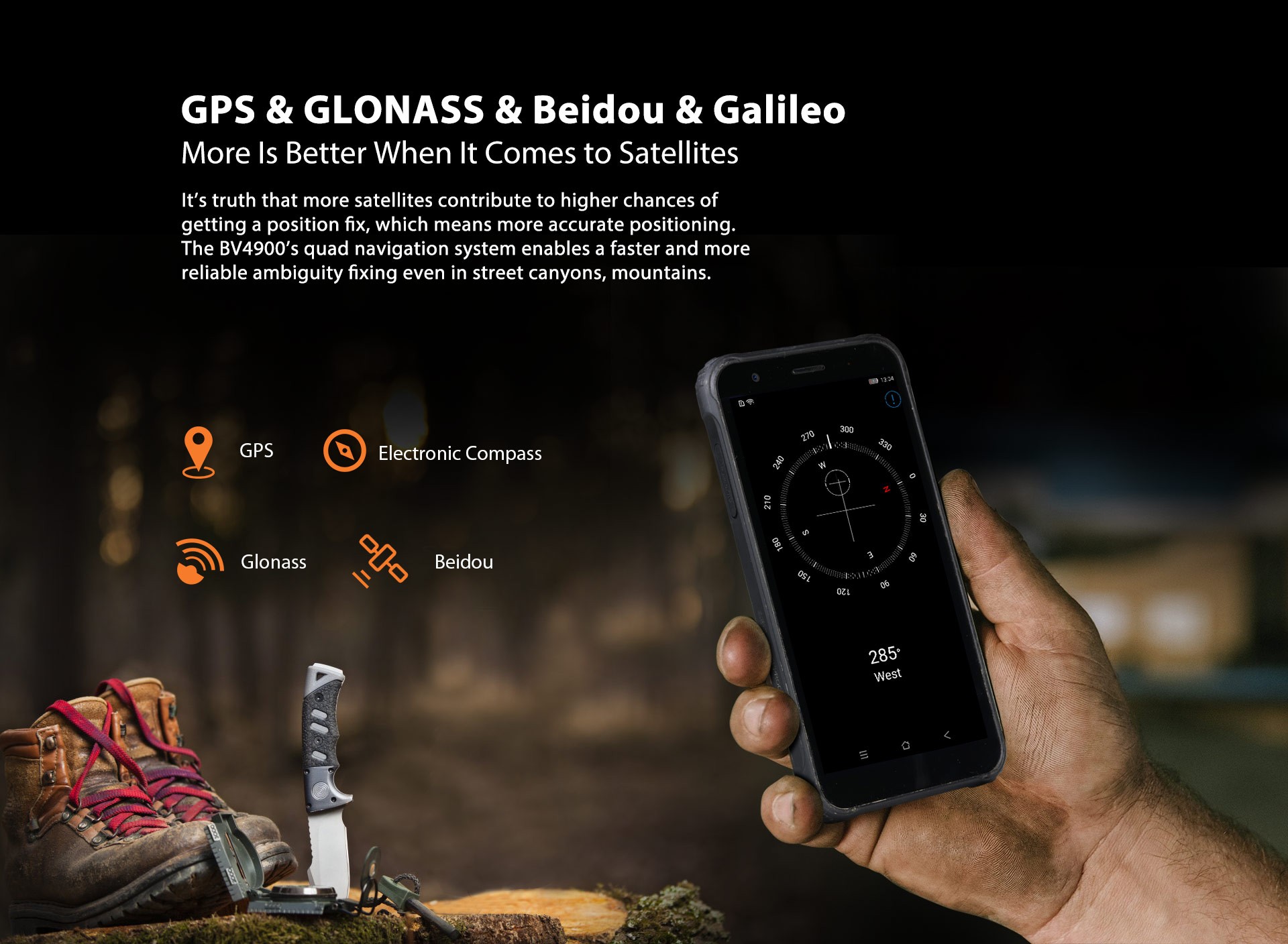 Поддерживаемые навигационные системы смартфона Blackview BV4900 Blackview BV4900 - навигация