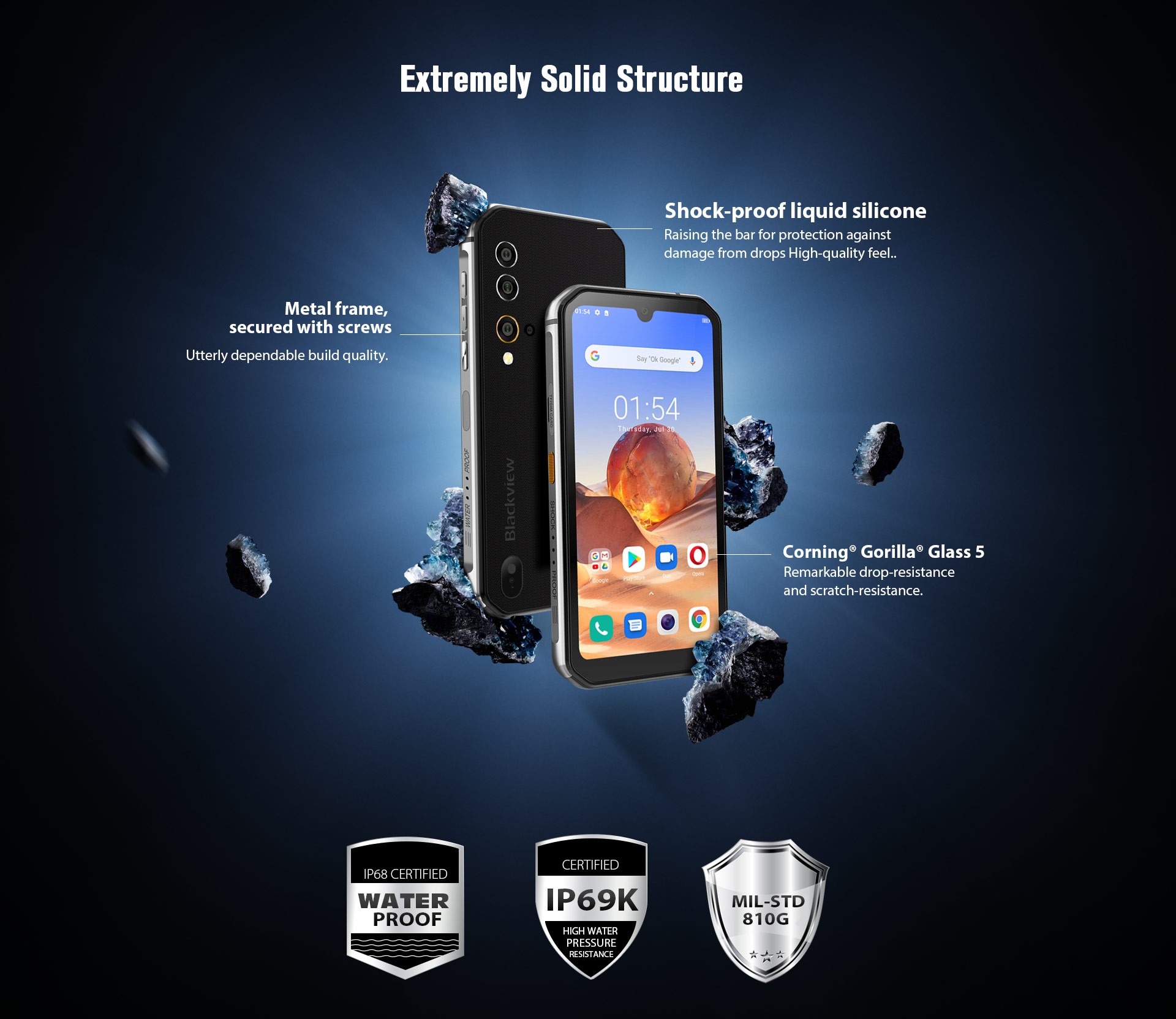 Защита корпуса IP68 смартфона Blackview BV9900e Blackview BV9900E - защита корпуса